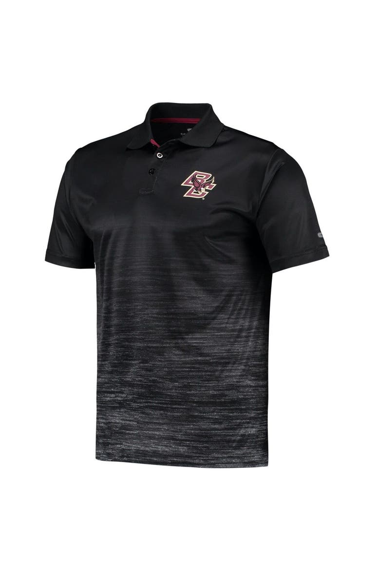 Men's Colosseum Black Boston College Eagles Marshall Polo, Alternate, color, Black