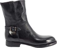 Madison Maison Leather Side Zip Mid Calf Boot