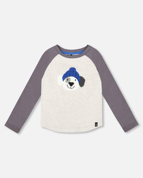 Deux Par Deux Raglan Sleeve Organic Cotton Jersey Tee In Multi