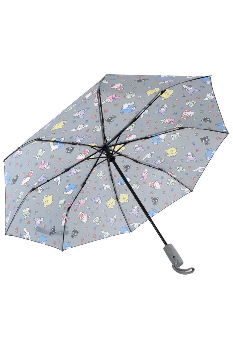 Nature All-Over Print Auto Open & Close Umbrella, Alternate, color, Grey