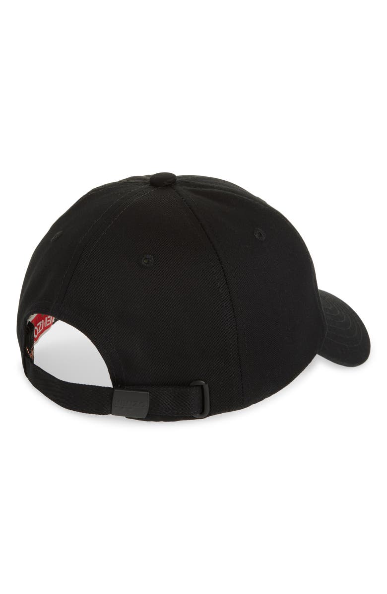 KENZO Logo Patch Cotton Twill Baseball Cap, Alternate, color,