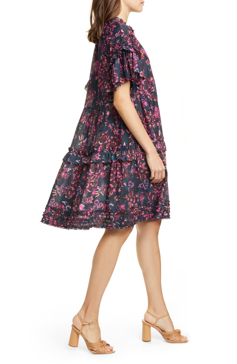 Ulla Johnson Fawn Tiered Floral Dress, Alternate, color, 