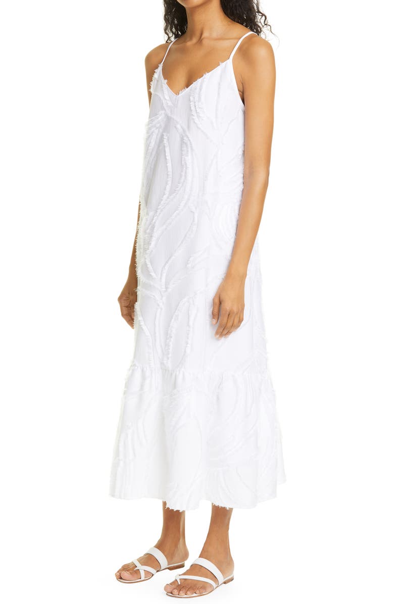 Lafayette 148 New York Josephine Fringed Jacquard Maxi Dress, Alternate, color,