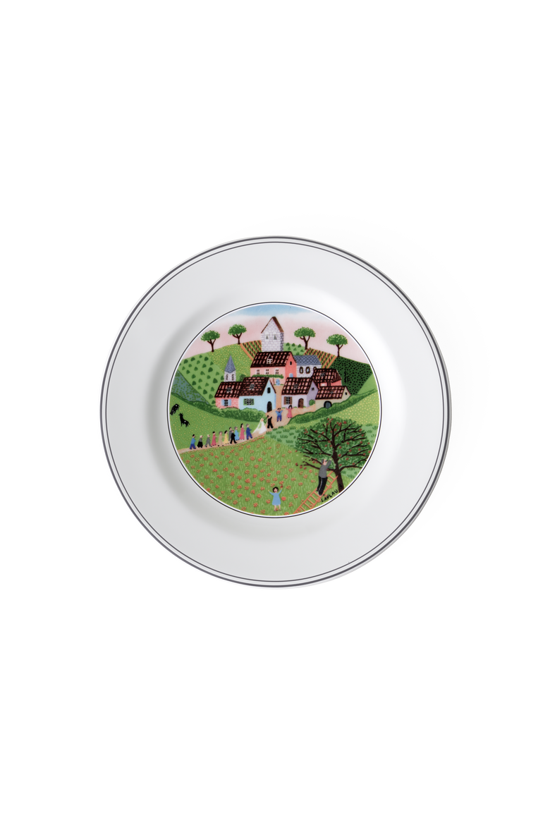 Design Naif Bread & Butter Plate #3 Wedding Procession, Main, color, None