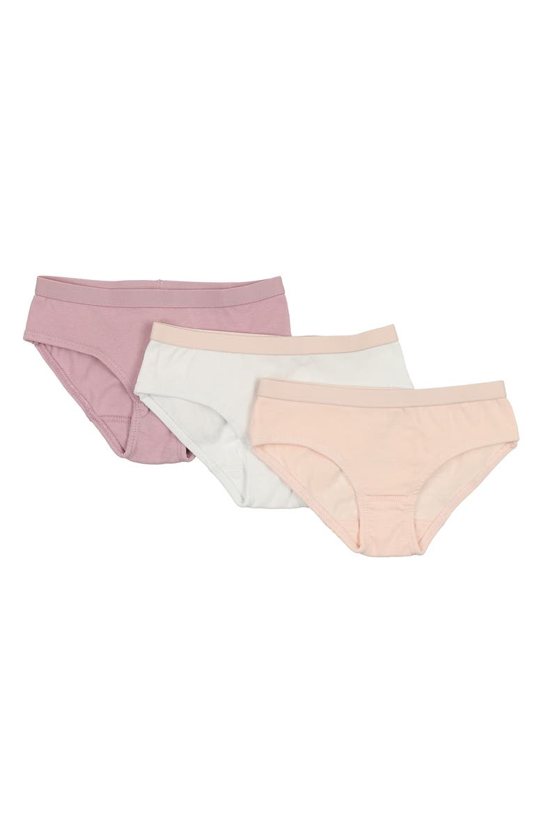 Manière Kids' 3-Pack Assorted Briefs, Main, color, Mauve