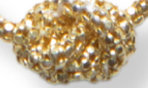 Argento Vivo Sterling Silver Knot Necklace In Gold