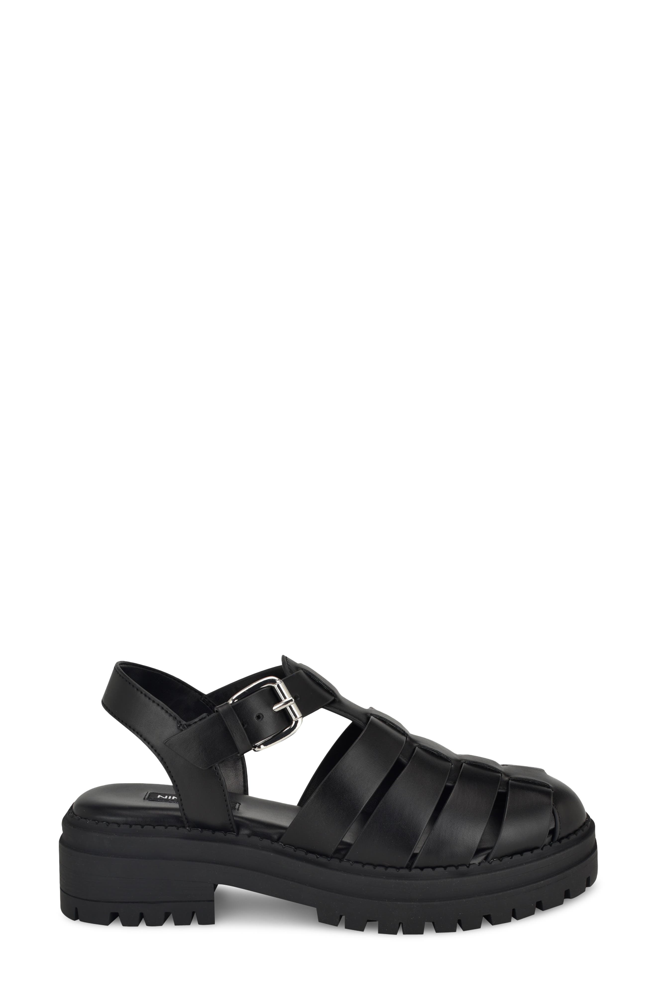 Nine West Anybel Ankle Strap Platform Fisherman Sandal, Alternate, color, 