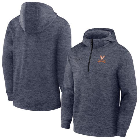 Men's Nike Navy Virginia Cavaliers Coaches Dri-FIT Half-Zip Hoodie
