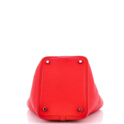 Pre-owned Hermes Hermes Picotin Lock Bag Maurice Pm In Red