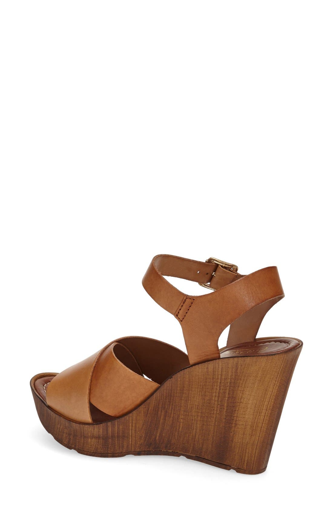 'Worldie' Wedge Sandal, Alternate, color, TAN