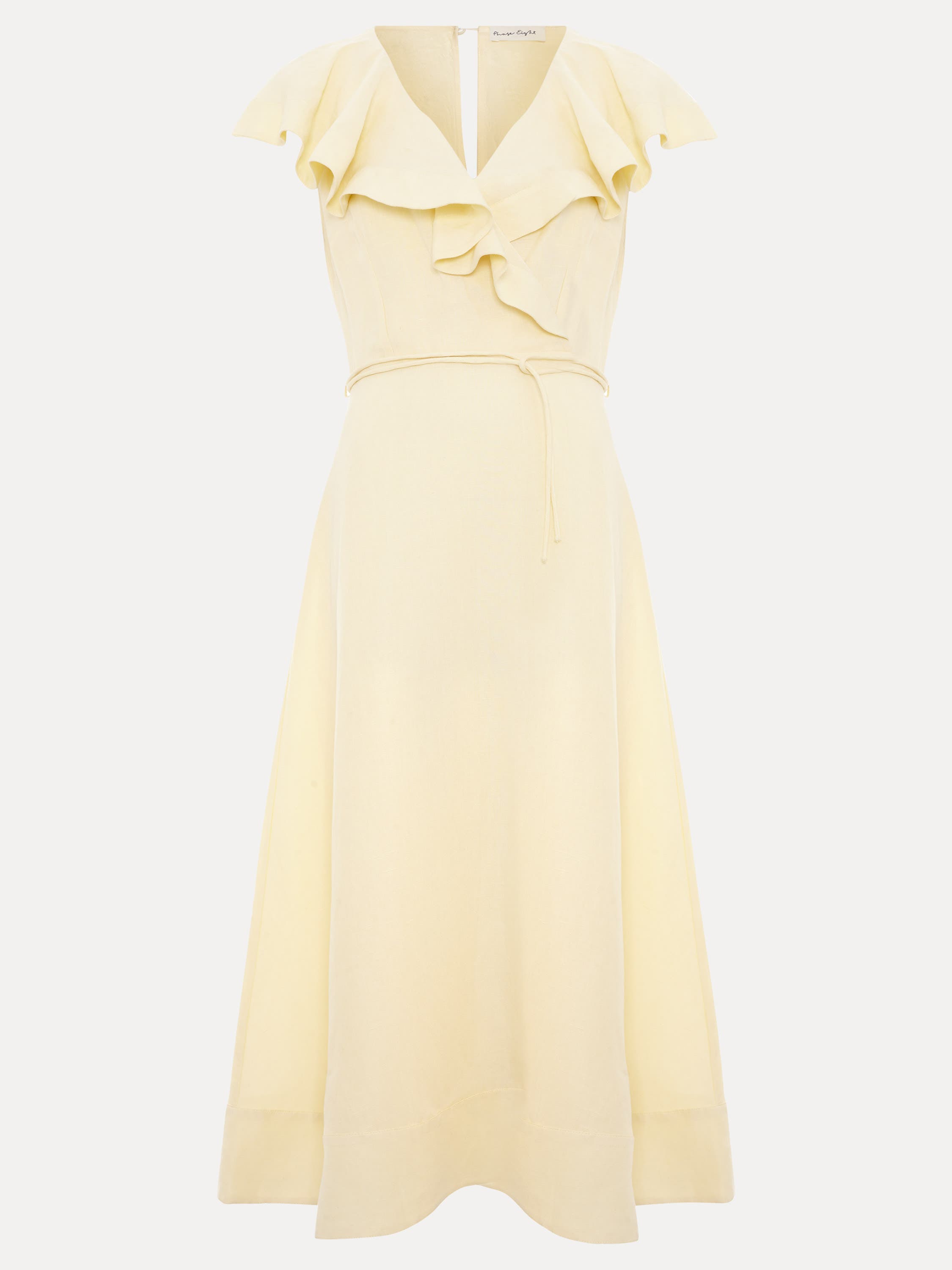 Matilda Ruffle Linen Midi Dress - image 2