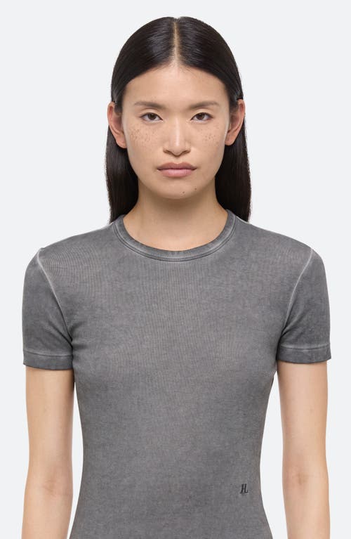 HELMUT LANG HELMUT LANG GARMENT DYED SHRUNKEN PIMA COTTON T-SHIRT