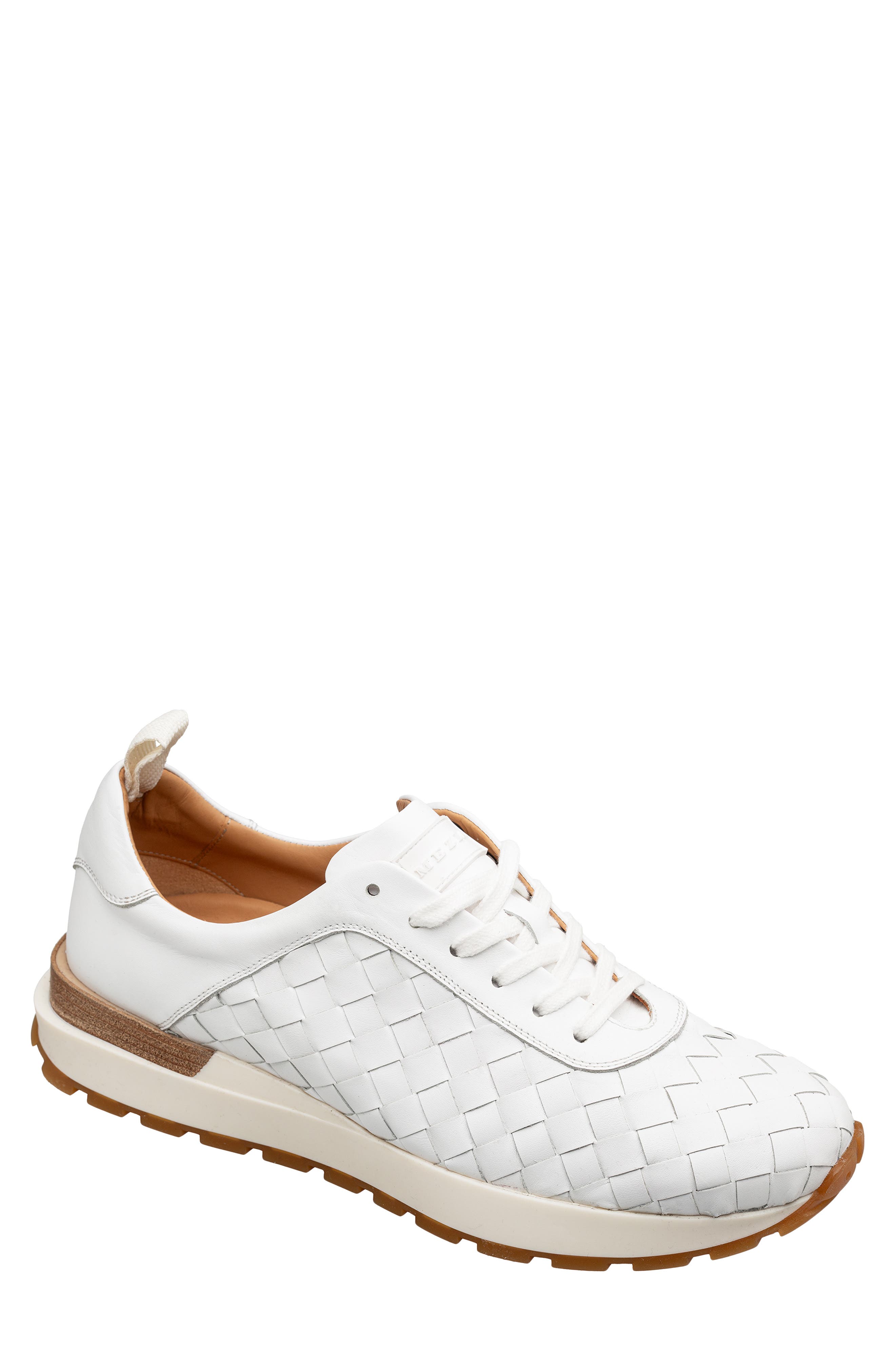 Mezlan Concha Sneaker, Main, color, White