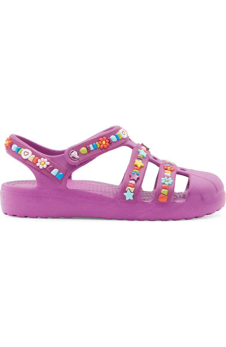 CROCS Kids' Beaded Fisherman Clog, Alternate, color, Grapeberry