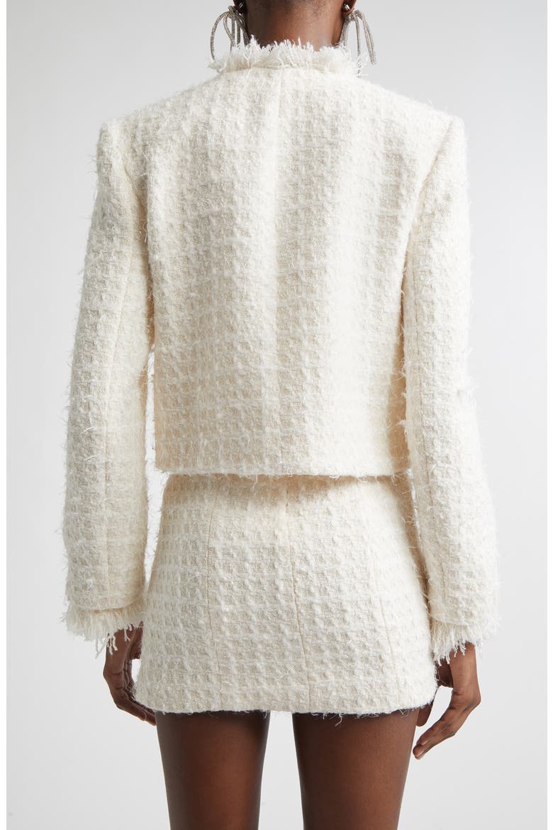 Tweed Lady Jacket, Alternate, color, CREAM WHITE