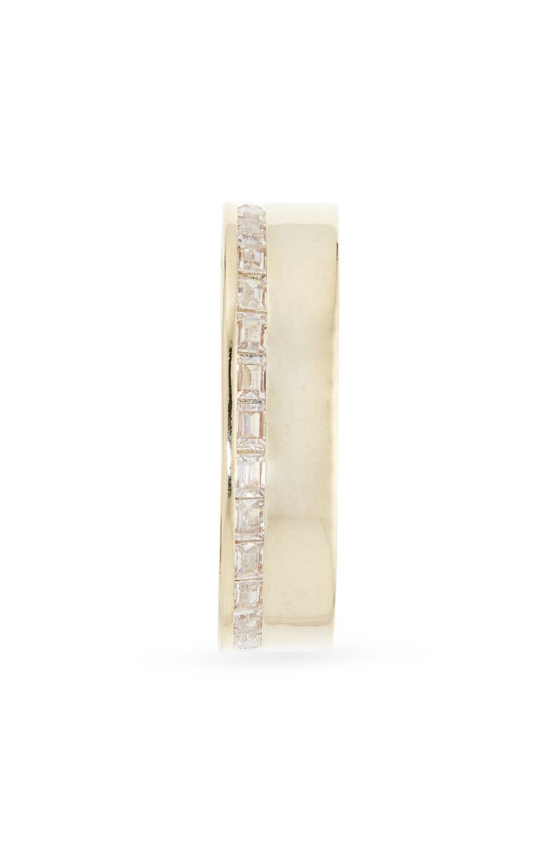 NORDSTROM RACK Baguette CZ Band Ring, Alternate, color, Clear- Gold