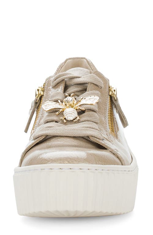 Gabor Platform Sneaker In Neutral