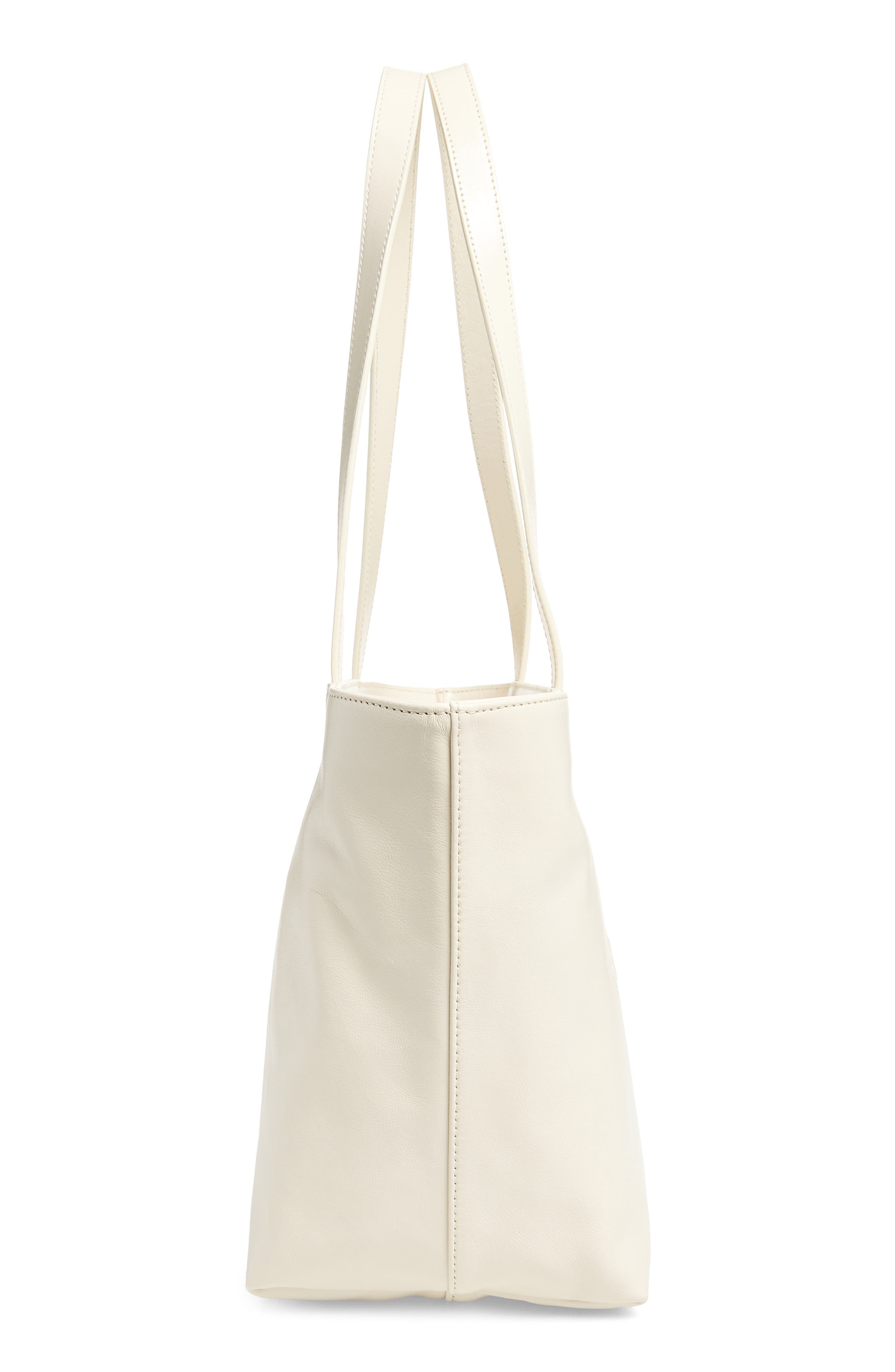 Alexander Wang Medium Punch Leather Tote Bag, Alternate, color, Vanilla