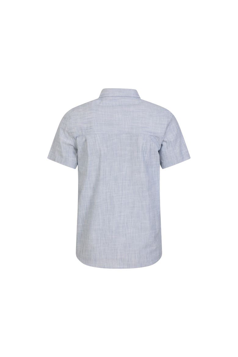 Coconut Slub Short-Sleeved Shirt, Alternate, color, Blue