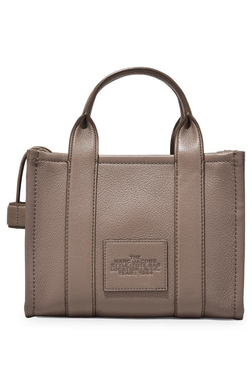 Marc Jacobs The Leather Medium Tote Bag In Gray