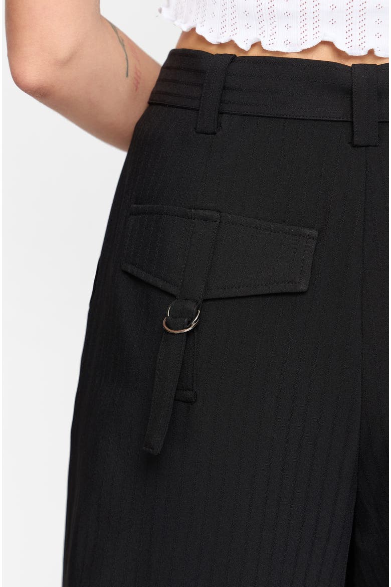 Thalia Tailored Wide Leg Trousers, Alternate, color, Charcoal