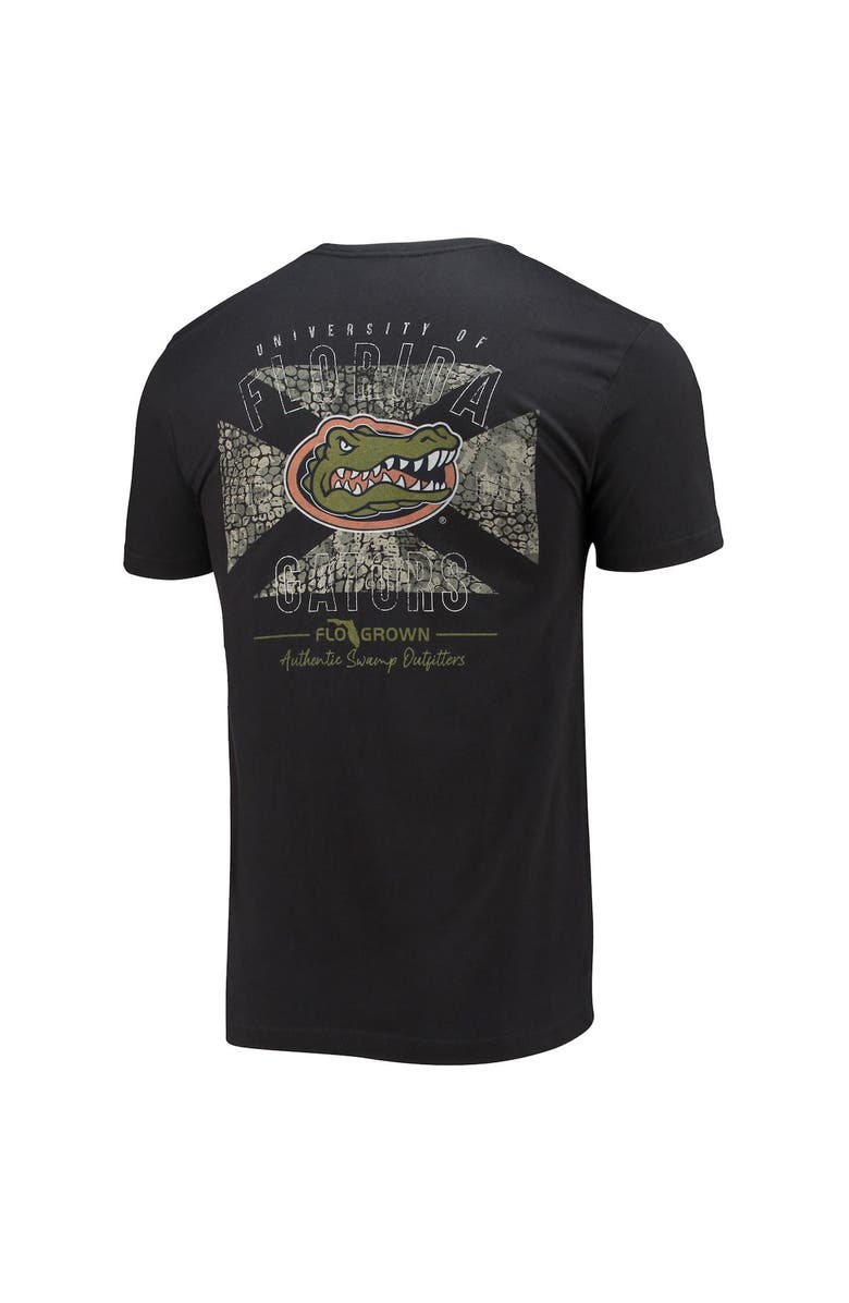 FLOGROWN Men's FloGrown Black Florida Gators Gator Skin Flag T-Shirt, Alternate, color,