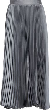 Jil Sander Metallic Fluid Twill Plissé Midi Skirt