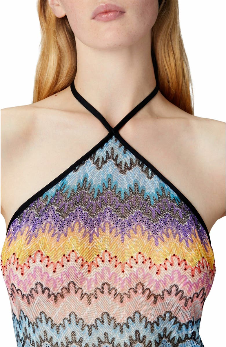 Missoni Cover-up With Halter Neck, Alternate, color, Multicoloured