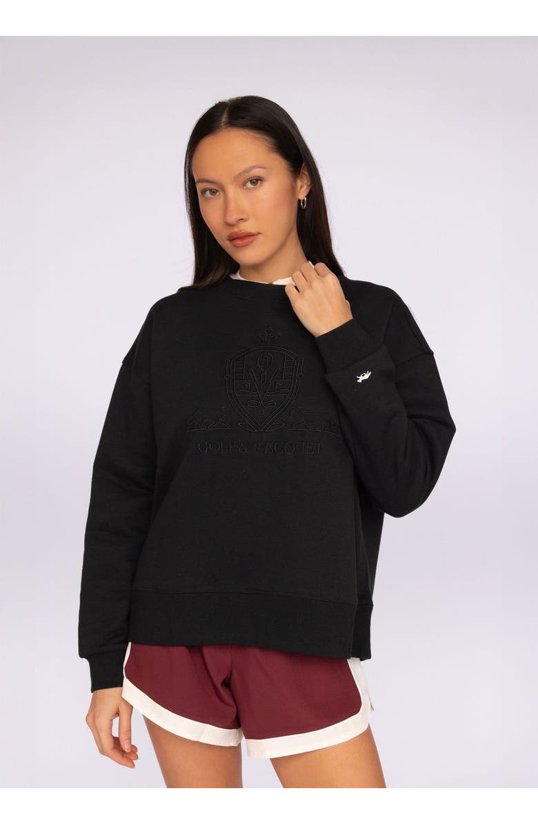 Fore-té Club Attire Club Crew Neck Sweatshirt, Alternate, color, Black