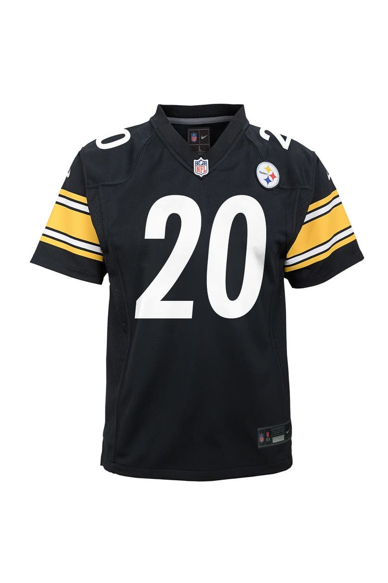 Youth Nike Kaleb Johnson Black Pittsburgh Steelers Team Game Jersey, Alternate, color, Black