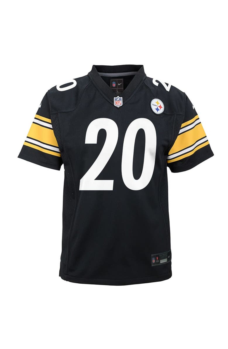 Nike Youth Nike Kaleb Johnson Black Pittsburgh Steelers Team Game Jersey, Alternate, color, Black
