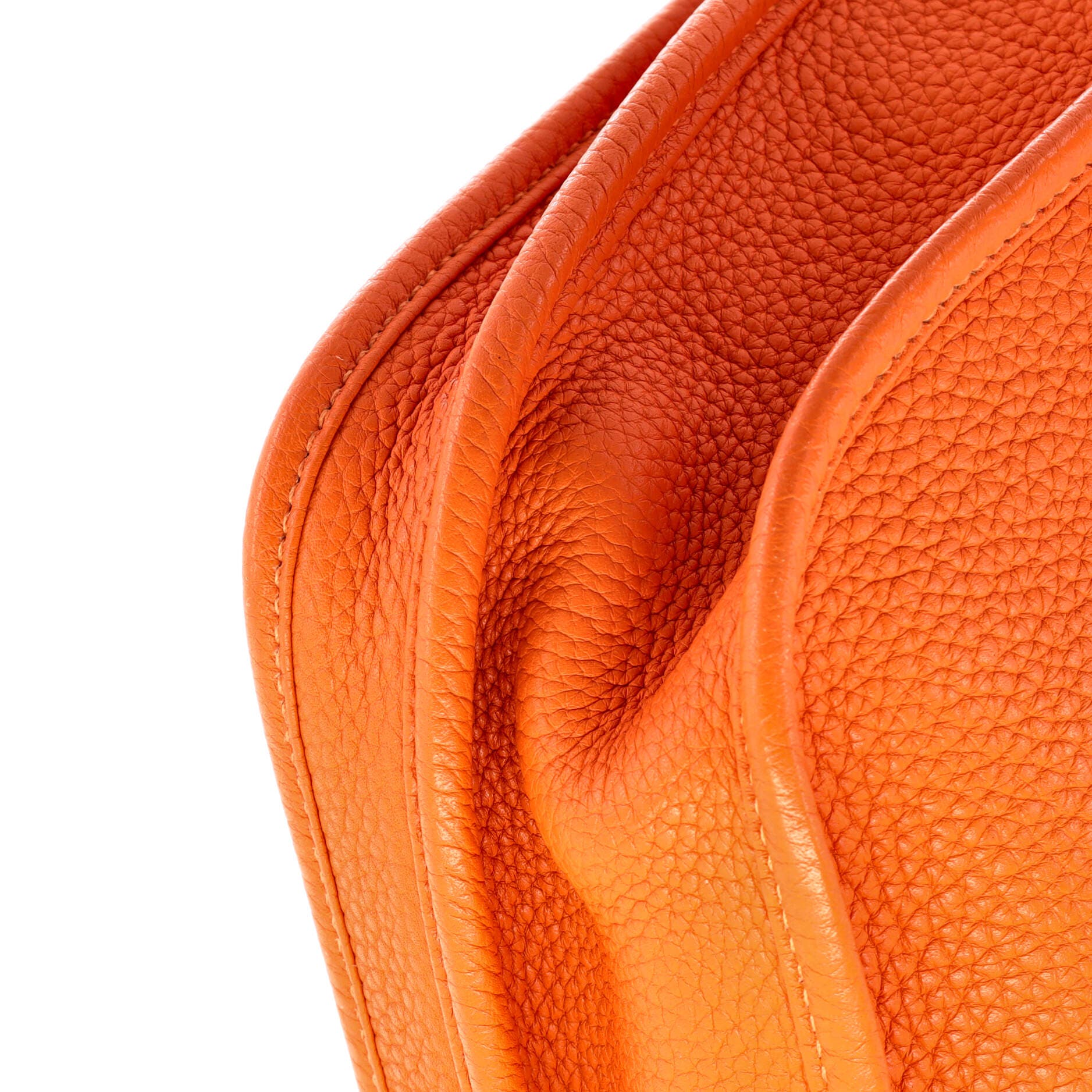 Pre-Owned Hermes Evelyne Bag Gen III Clemence PM, Alternate, color, Orange H