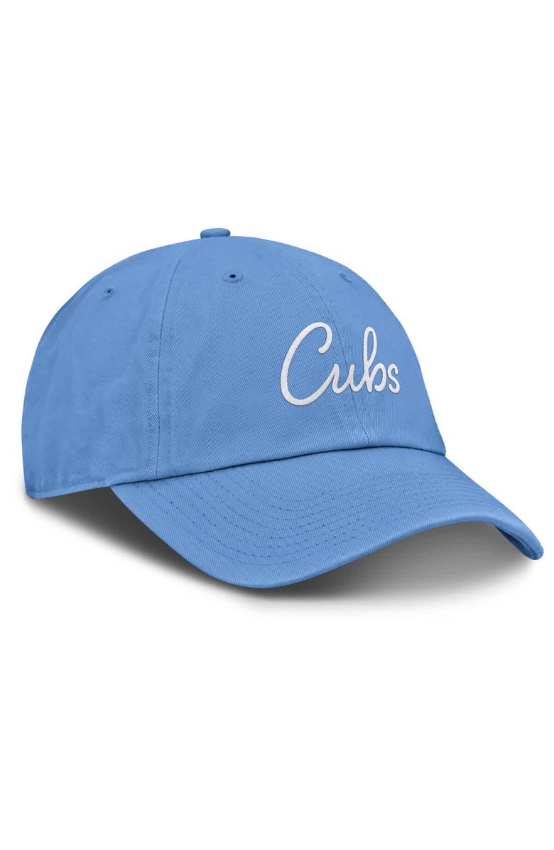 Nike Women's Nike Light Blue Chicago Cubs Cooperstown Club Script Adjustable Hat, Alternate, color,