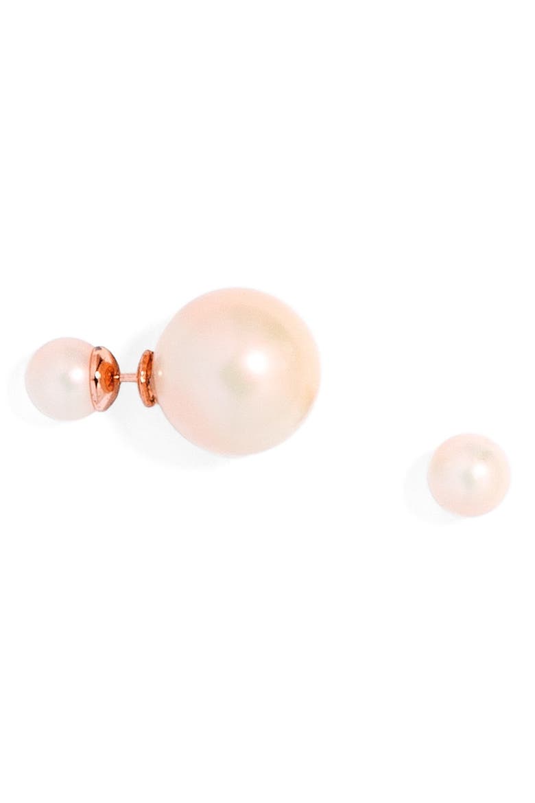 '360' Stud Earrings, Main, color, PEARL