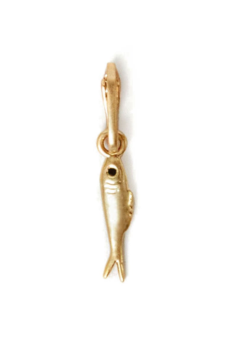 Le Sardine Charm, Main, color, VINTAGE GOLD