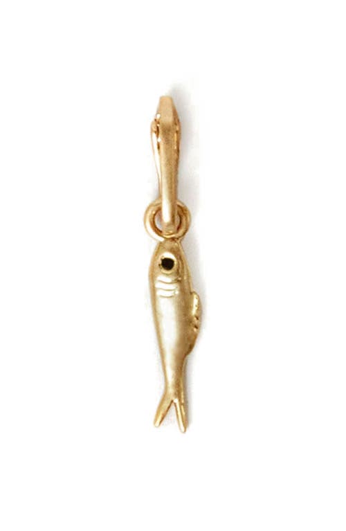 Clare V . Le Sardine Charm In Gold