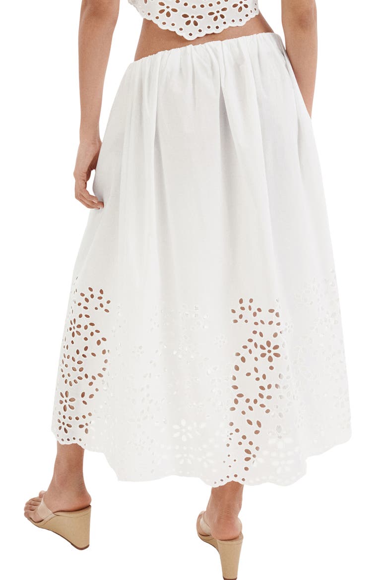Embroidered Eyelet Maxi Skirt, Alternate, color, OFF WHITE