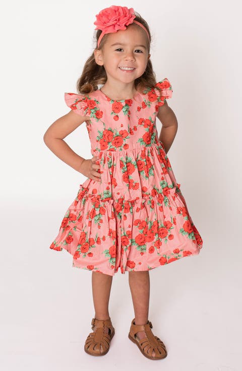 Floral Print Tiered Dress (Baby)