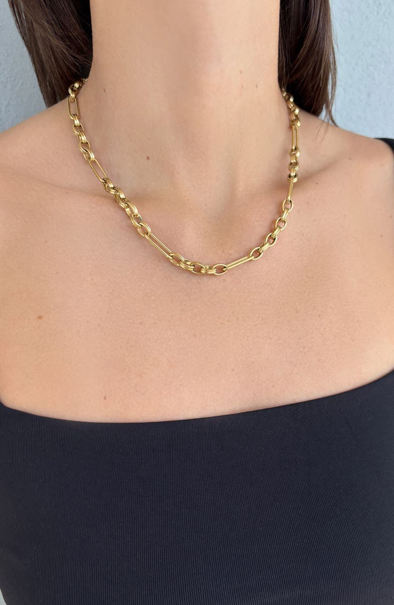 Adornia Chain Necklace, Alternate, color, Gold