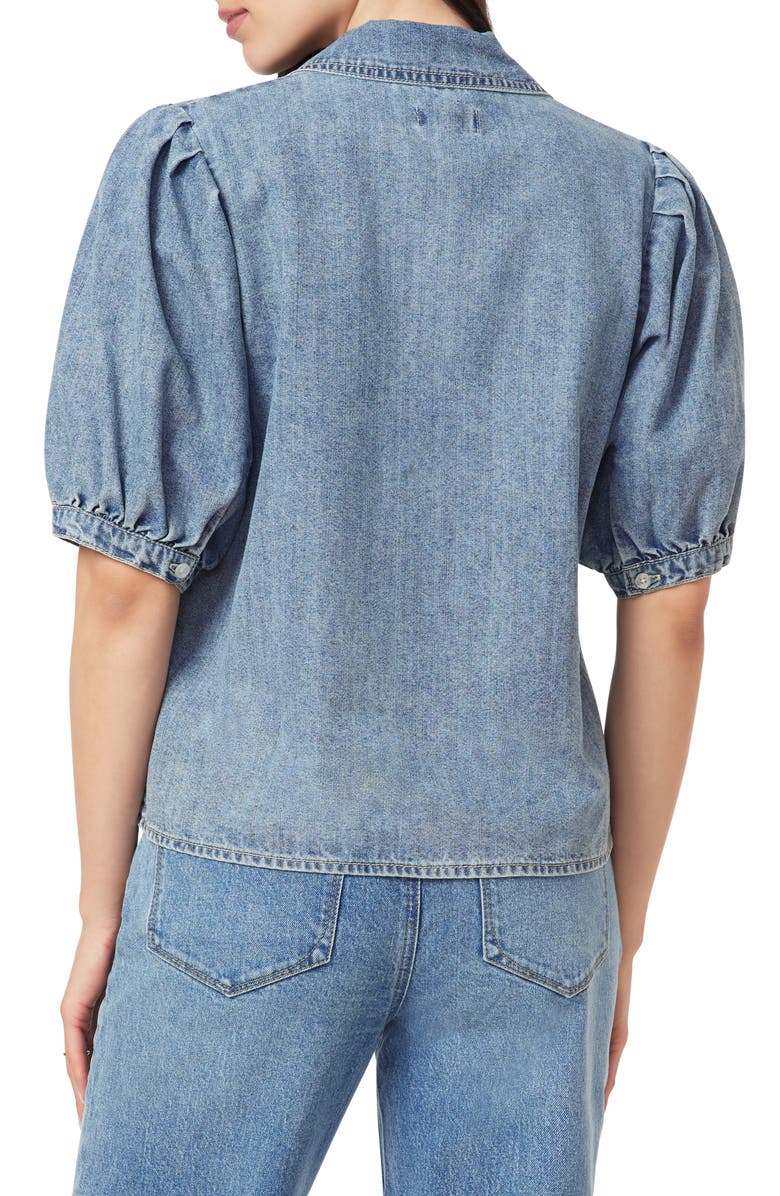 Kensie Sailor Collar Puff Sleeve Top, Alternate, color, Lismore