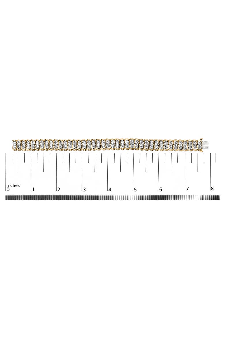 10K Yellow Gold 4.0 Cttw Diamond S-Link Bracelet, Alternate, color, Yellow Gold