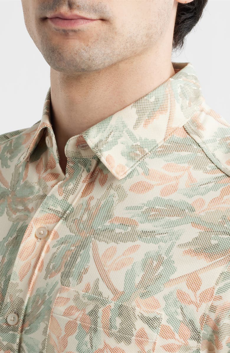 Tommy Bahama San Lucio Sea Shade IslandZone<sup>®</sup> Short Sleeve Button-Up Shirt, Alternate, color, Abalone
