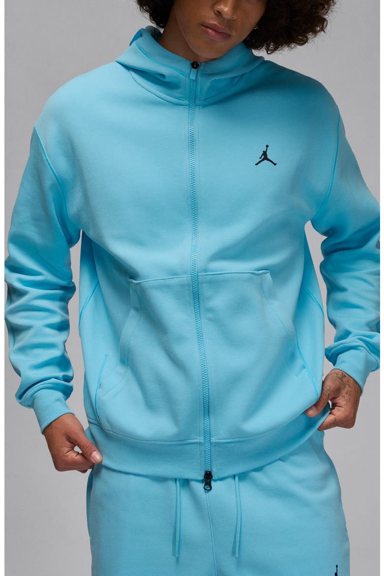 Sport Hoop Fleece Zip-Up Hoodie, Main, color, BLUE CHILL/ BLACK