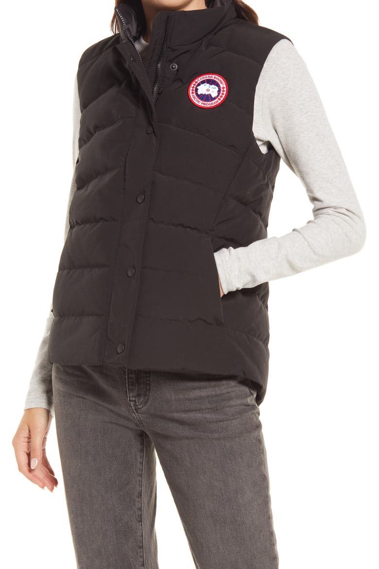 Freestyle Water Resistant 625 Fill Power Down Vest, Alternate, color, BLACK