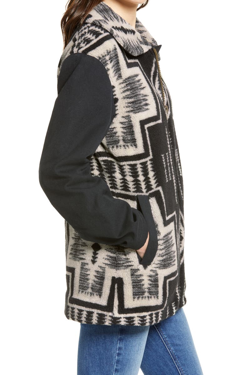 Pendleton Pueblo Mixed Media Coat, Alternate, color,