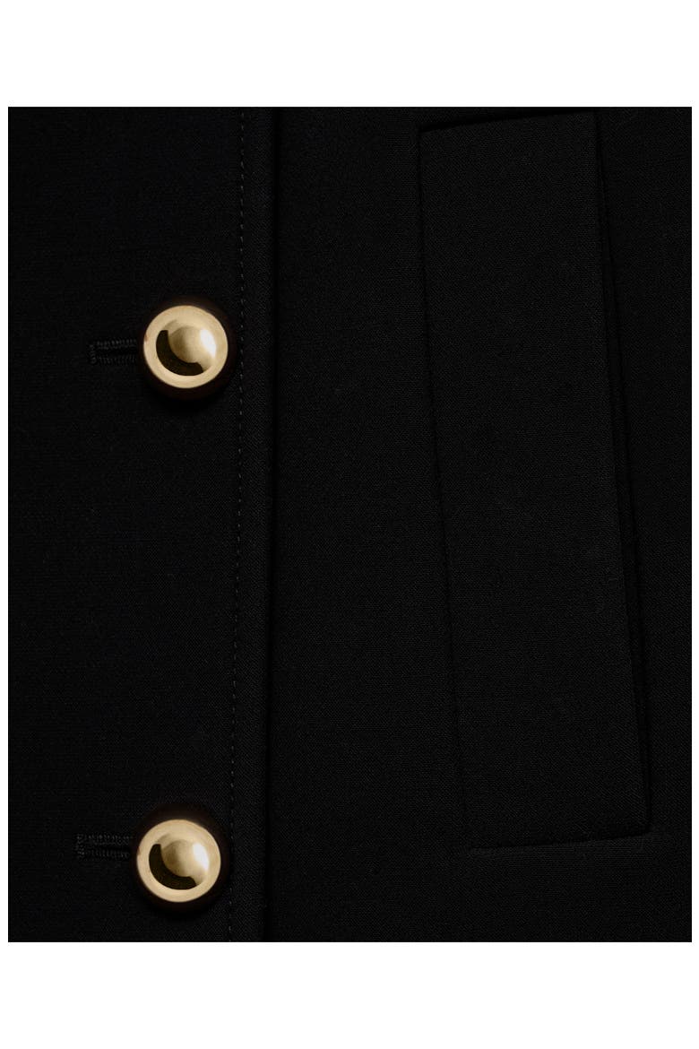 Double Breasted Jacket, Alternate, color, BLACK