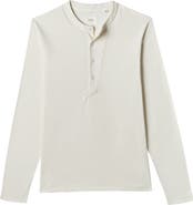 Billy Reid Louis Suded Cotton Henley