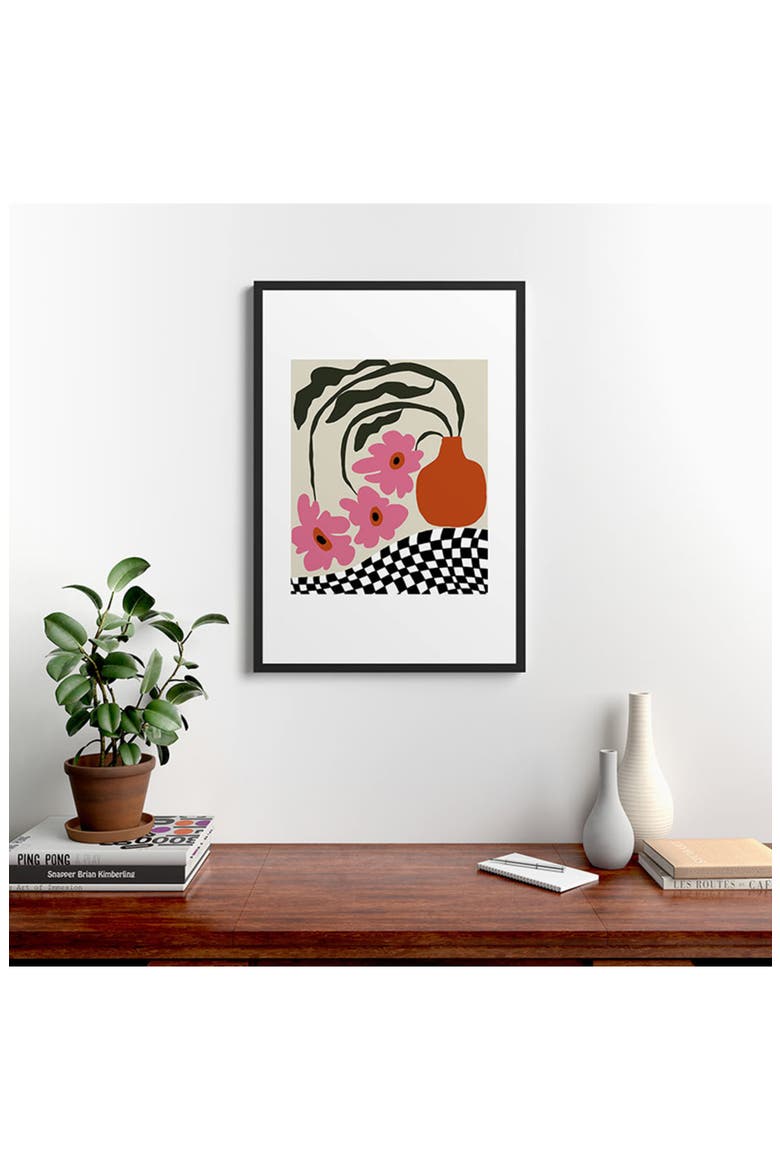 'Vintage Blossom' by Miho Framed Wall Art, Alternate, color, ORANGE