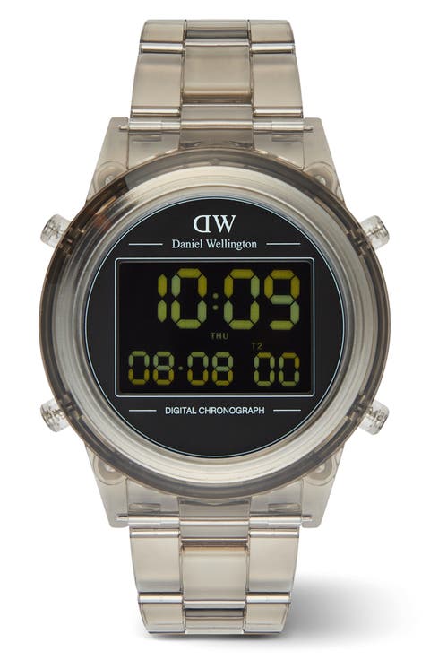 Retro Digital Bracelet Watch, 42mm