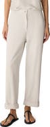 Eileen Fisher Organic Cotton Straight Ankle Pants